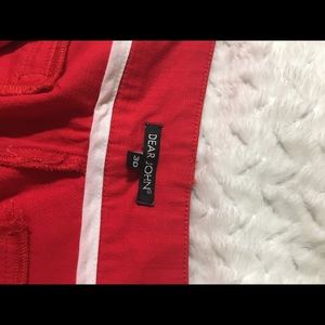 Dear John Shorts - Red cuffed shorts Dear John Shorts - Red cuffed shorts